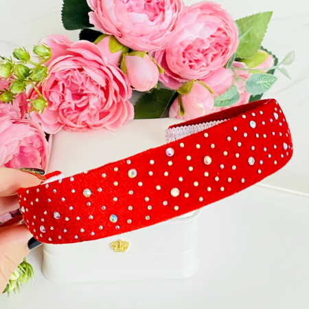 Cordeluta Par / Bentita de Par Cristale Colorate, Accesorii Par [2]