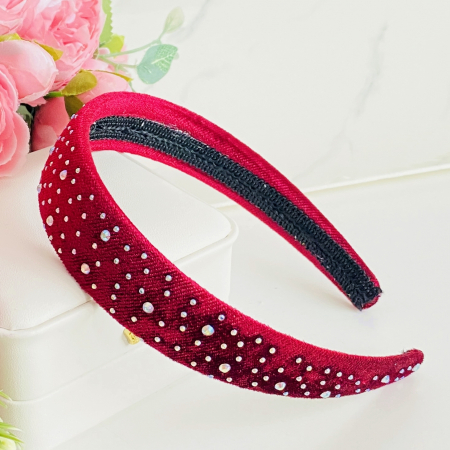 Cordeluta Par / Bentita de Par Cristale Colorate, Accesorii Par [2]