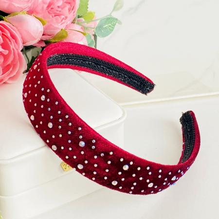 ACCESORII PAR - Cordeluta Par / Bentita de Par Cristale Colorate, Accesorii Par