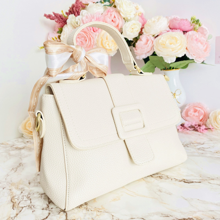 Geanta Crem Piele Ecologica, Geanta Eleganta [8]