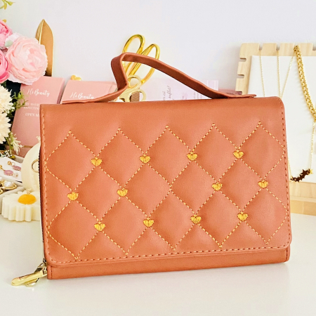 PORTOFELE - Geanta Portofel 2 in 1 Maro Piele Ecologica, Portofele Dama