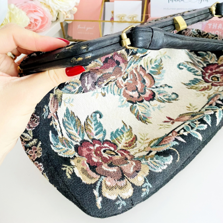 Geanta Vintage Tapiserie XL Flori Colorate, Genti Vintage [5]