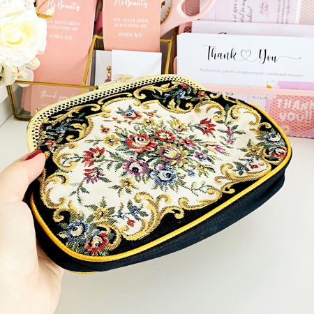 Geanta Vintage Tapiserie Flori & Auriu, Genti Vintage [5]