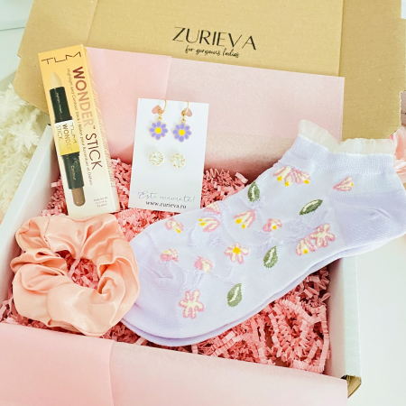 Set Cadou Margarete Mov, Gift Box pentru femei, Seturi Cadou [3]