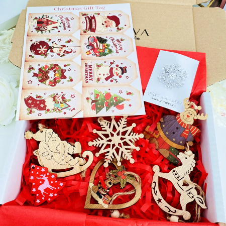 GIFT BOX - Set Cadou Fulg Nea Argintiu,  Gift Box pentru femei, Seturi Cadou Craciun