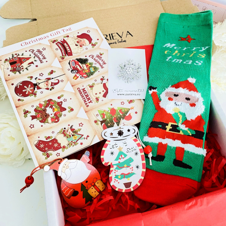 Set Cadou Let it Snow Santa, Gift Box pentru femei, Seturi Cadou Craciun [6]