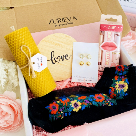 Set Cadou Lumanare & Kit Buze, Gift Box pentru femei, Seturi Cadou [4]