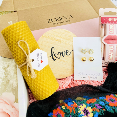 Set Cadou Lumanare & Kit Buze, Gift Box pentru femei, Seturi Cadou [2]