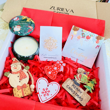 Gift Box Lumanare Parfumata Fulg Nea, Gift Box pentru femei, Seturi Cadou Secret Santa [7]
