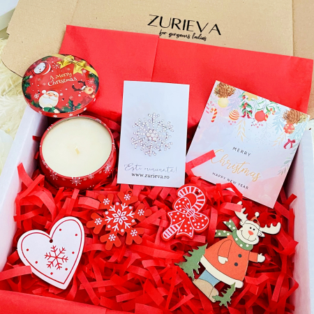 Gift Box Lumanare Parfumata Fulg Nea, Gift Box pentru femei, Seturi Cadou Secret Santa [1]