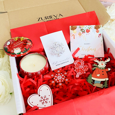 Gift Box Lumanare Parfumata Fulg Nea, Gift Box pentru femei, Seturi Cadou Secret Santa [3]