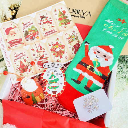 GIFT BOX - Set Cadou Let it Snow Santa, Gift Box pentru femei, Seturi Cadou Craciun