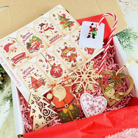 Set Cadou Brosa Mos Craciun,  Gift Box pentru femei, Seturi Cadou Craciun [4]