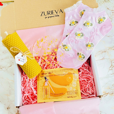 Set Cadou Lumanare Ceara Albine, Gift Box pentru femei, Seturi Cadou [2]
