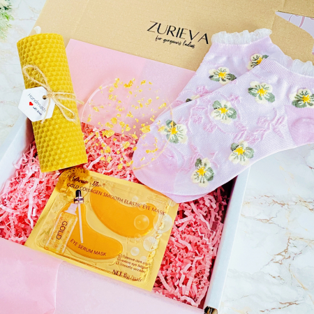 Set Cadou Lumanare Ceara Albine, Gift Box pentru femei, Seturi Cadou [4]