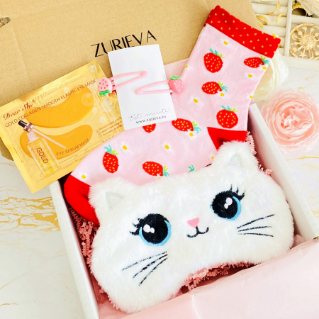 Gift Box Pisica & Capsuni, Gift Box pentru femei, Seturi Cadou [5]