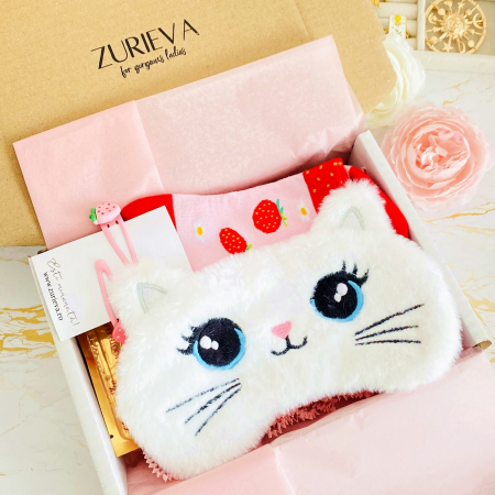 Gift Box Pisica & Capsuni, Gift Box pentru femei, Seturi Cadou [6]