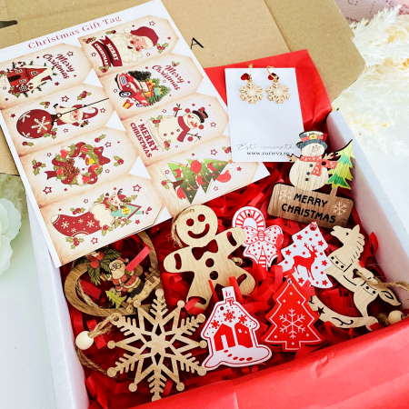 GIFT BOX - Set Cadou Xmas Snowflakes,  Gift Box pentru femei, Seturi Cadou Craciun