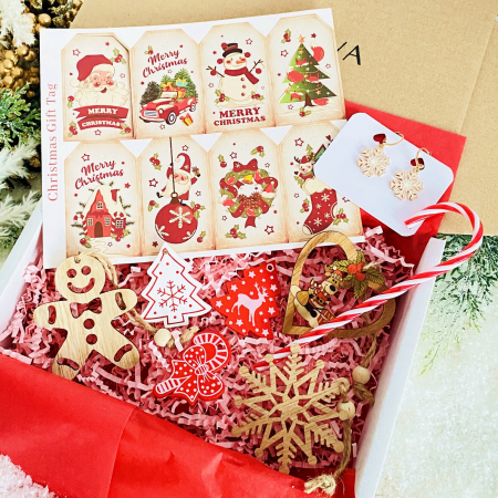 CRACIUN - Set Cadou Candy Snowflakes,  Gift Box pentru femei, Seturi Cadou Craciun