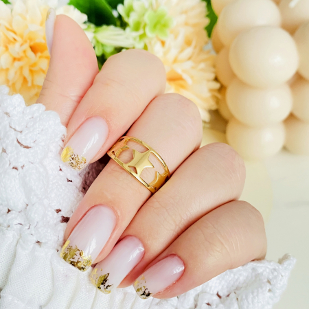 Inel Auriu Stelute Otel Inoxidabil, Inele Dama [2]