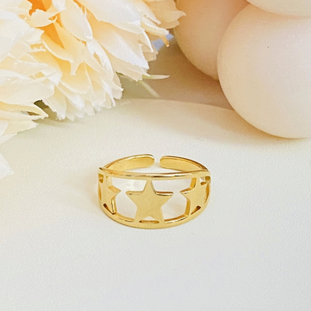 Inel Auriu Stelute Otel Inoxidabil, Inele Dama [1]