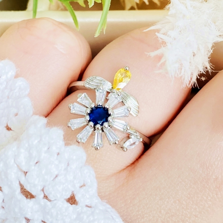 Inel Reglabil Antistres Argintiu, Otel Inoxidabil, Inele Dama [5]