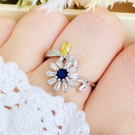 Inel Reglabil Antistres Argintiu, Otel Inoxidabil, Inele Dama [3]