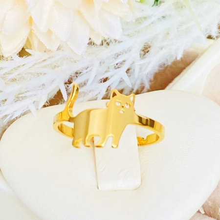 Inel Reglabil Pisica, Inele Otel Inoxidabil, Inele Dama [3]