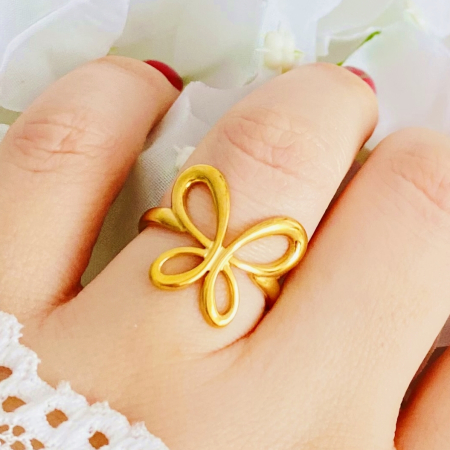 Inel Reglabil Fluture, Inele Otel Inoxidabil, Inele Dama [2]