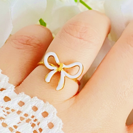 Inel Reglabil Funda Alba, Inele Otel Inoxidabil, Inele Dama [1]