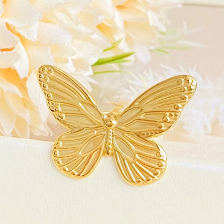 Inel Reglabil Fluture Mare, Inele Otel Inoxidabil, Inele Dama [2]