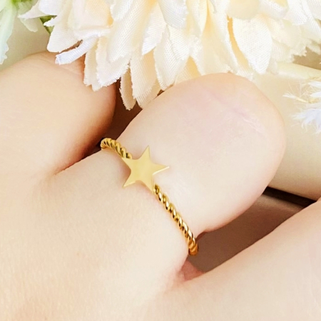 Inel Reglabil Stea, Inele Otel Inoxidabil, Inele Dama [2]