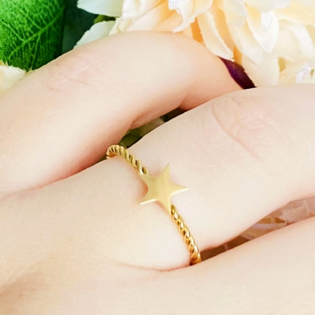 Inel Reglabil Stea, Inele Otel Inoxidabil, Inele Dama [5]