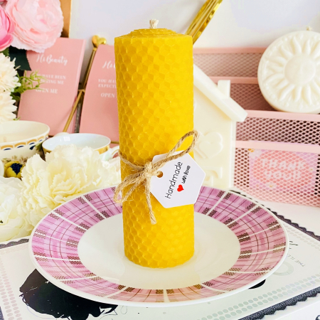 Lumanare Ceara Albine si Farfurie Portelan Vintage, Lumanari Parfumate Handmade [2]