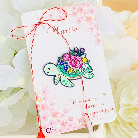 Martisor Brosa Broasca Testoasa Flori, Bijuterii Femei, Martisoare Martie [3]