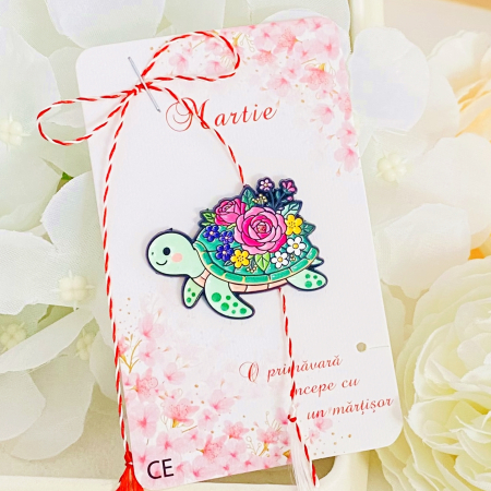 MARTISOR - Martisor Brosa Broasca Testoasa Flori, Bijuterii Femei, Martisoare Martie