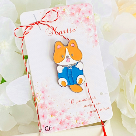 Martisor Brosa Catelus, Bijuterii Femei, Martisoare Martie [3]