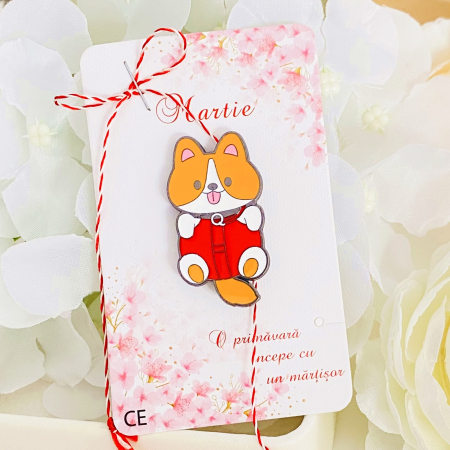 BIJUTERII - Martisor Brosa Catelus, Bijuterii Femei, Martisoare Martie