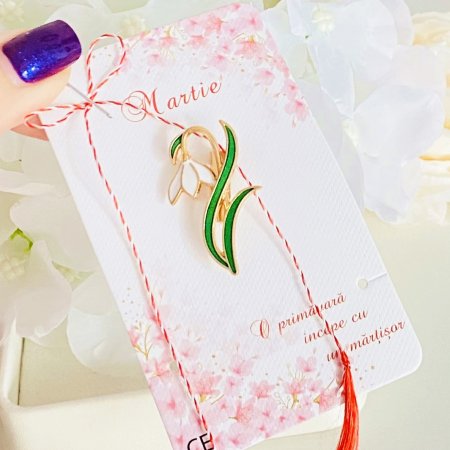 Martisor Brosa Ghiocel, Bijuterii Femei, Martisoare Martie [1]