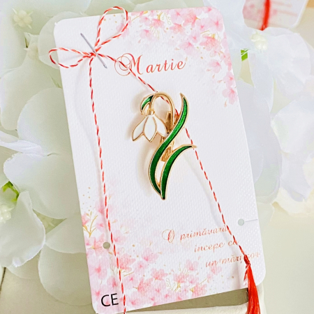 Martisor Brosa Ghiocel, Bijuterii Femei, Martisoare Martie [2]