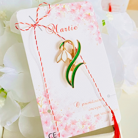 Martisor Brosa Ghiocel, Bijuterii Femei, Martisoare Martie [3]