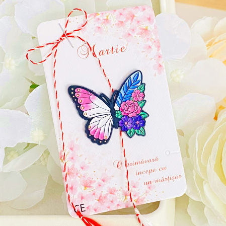 Martisor Brosa Fluture & Flori, Bijuterii Femei, Martisoare Martie [3]