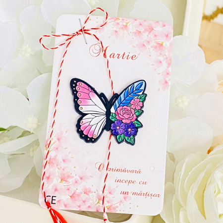 MARTISOR - Martisor Brosa Fluture & Flori, Bijuterii Femei, Martisoare Martie