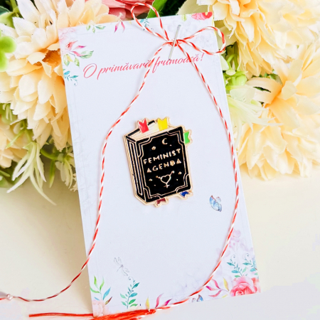 MARTISOR - Martisor Brosa Pin Agenda Feminista, Bijuterii Femei, Martisoare Martie