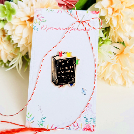 Martisor Brosa Pin Agenda Feminista, Bijuterii Femei, Martisoare Martie [4]