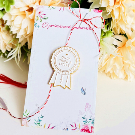 Martisor Brosa Pin Only Cried a Little, Bijuterii Femei, Martisoare Martie [2]