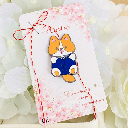 MARTISOR - Martisor Brosa Catelus, Bijuterii Femei, Martisoare Martie