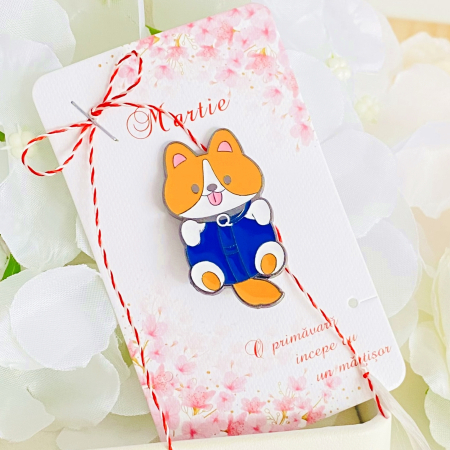 Martisor Brosa Catelus, Bijuterii Femei, Martisoare Martie [4]