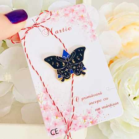 Martisor Brosa Fluture Negru, Bijuterii Femei, Martisoare Martie [4]