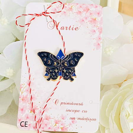 MARTISOR - Martisor Brosa Fluture Negru, Bijuterii Femei, Martisoare Martie